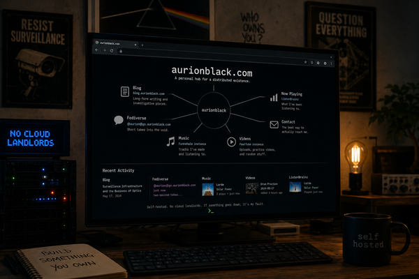 The Hub is Live: aurionblack.com is Now My Actual Home Page